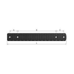 Savage 110 Long Action Picatinny skinne - A/B/C målskitse