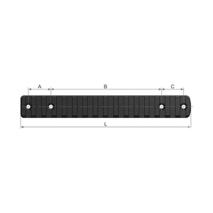 A/B/C måltegning til CZ 527 Extended Front Picatinny Skinne